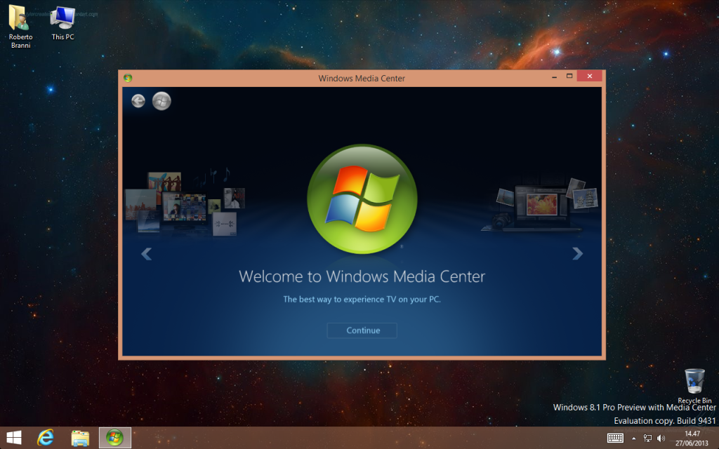 Media Center 8.1